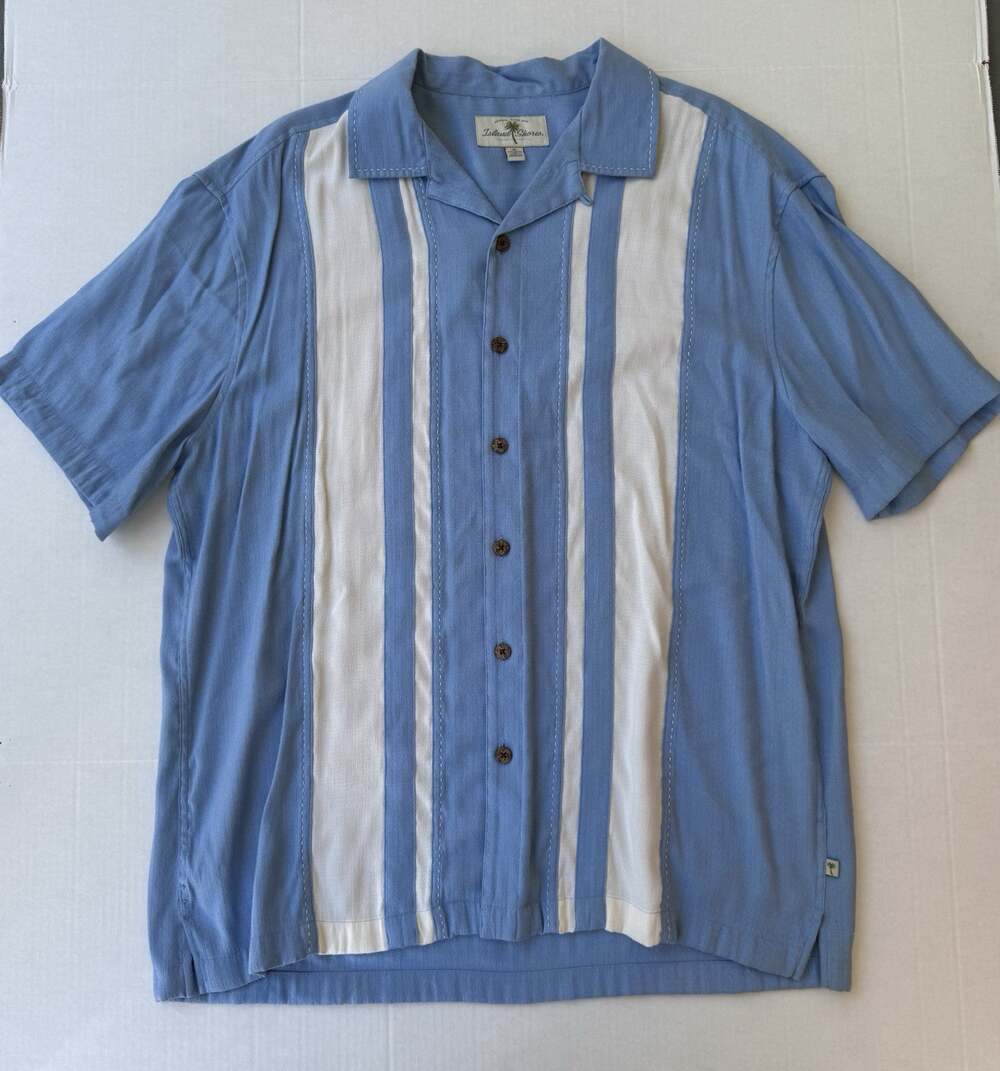 Island Shores Button Down Shirt Blue Size XL